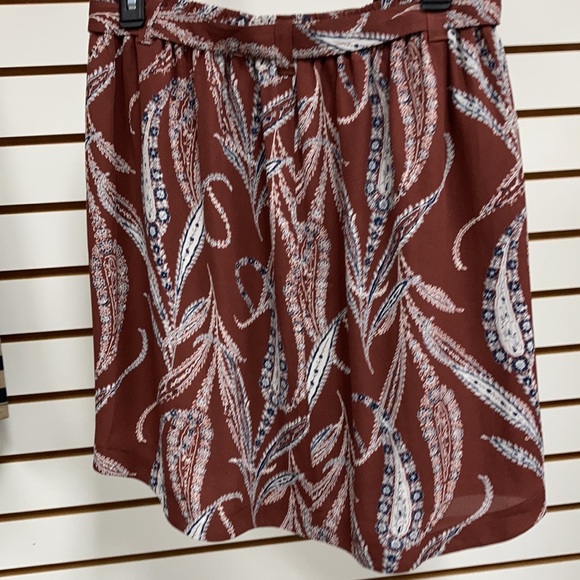 LOFT SKIRT Brown Floral Pattern (Small) - Picture 2 of 7
